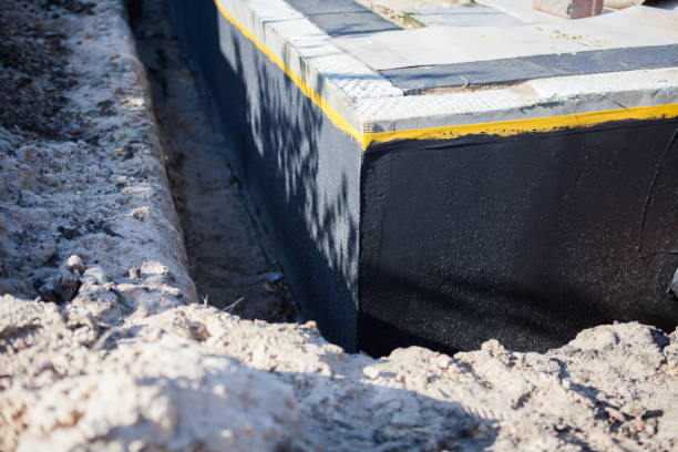 Residential Exterior Waterproofing installation at a Stockton, KS home by SJ Waterproofing Pros